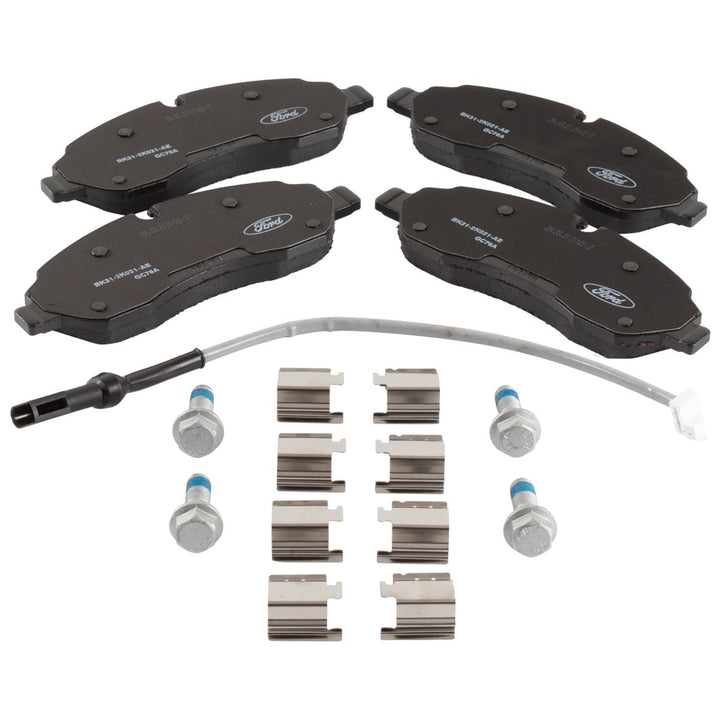 TRANSIT MK8 FRONT BRAKE PADS & WEAR WIRE DOUBLE REAR WHEELS