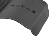FOCUS REAR RUBBER FLOOR MATS TRAY STYLE WITH RAISED EDGES, BLACK WITH FOCUS LOGO, 2018 - ONWARD