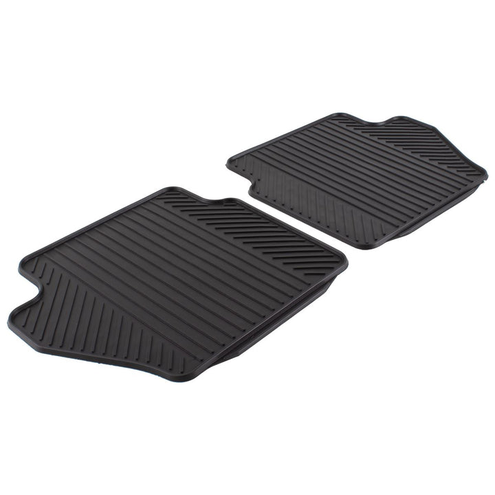 FIESTA RUBBER CONTOURED FLOOR MATS REAR, BLACK, 2008 - 2017
