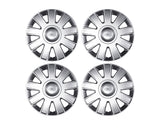 FOCUS SET OF 4 WHEEL COVER TRIMS, SILVER, FITS 15