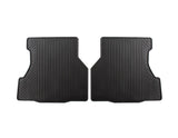 FOCUS 07/2004-12/2010 RUBBER FLOOR MATS REAR,BLACK