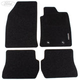 FIESTA FRONT & REAR CARPET FLOOR MATS CONTOURED SET SATIN BLACK AUTOMATIC 2002-2008