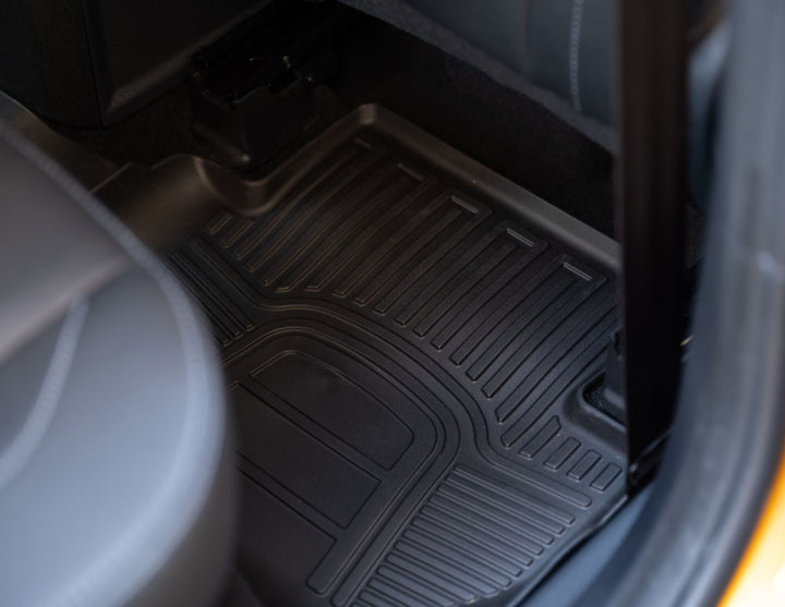 ECOSPORT RUBBER FLOOR MATS REAR SET, TRAY STYLE, BLACK, 2017 - ONWARDS