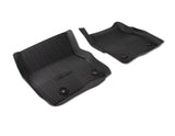 KUGA FRONT RUBBER FLOOR MATS, TRAY STYLE WITH RAISED EDGES , BLACK AND KUGA LOGO, BLACK 2016 - 2019