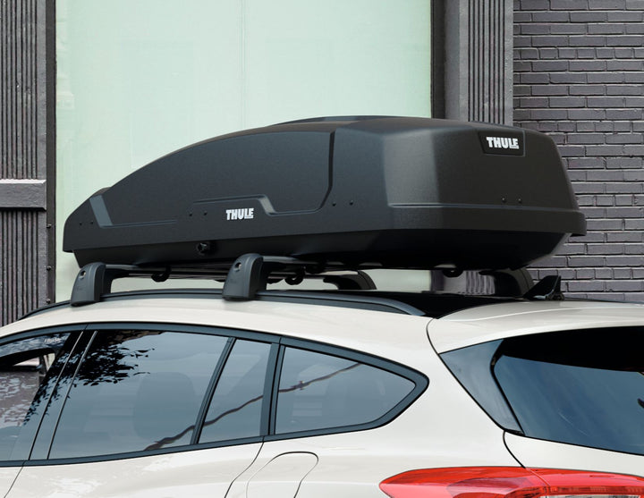THULE ROOF BOX FORCE XT M AEROSKIN BLACK MATT 400 LITRE TO MOUNT ON THULE POWERCLICK QUICK-MOUNT SYSTEM
