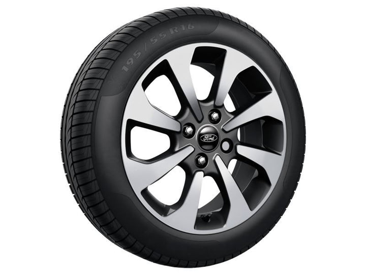 SET OF 4 ALLOY WHEELS WITH FITTING  05/2017