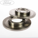 TRANSIT MK7 REAR SOLID BRAKE DISCS 284MM PAIR TWIN AXLE