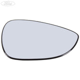 FIESTA O/S DOOR REAR VIEW MIRROR GLASS HEATED 2016-