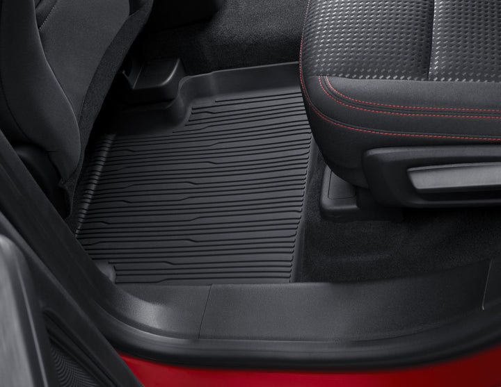 KUGA REAR RUBBER FLOOR MATS IN TRAY STYLE WITH RAISED EDGES, BLACK, 2019 - ONWARD