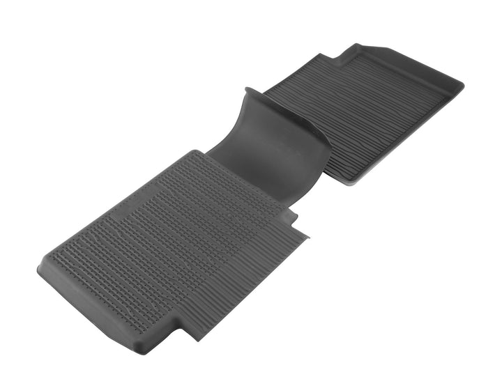 FOCUS REAR RUBBER FLOOR MATS TRAY STYLE WITH RAISED EDGES, BLACK WITH FOCUS LOGO, 2018 - ONWARD
