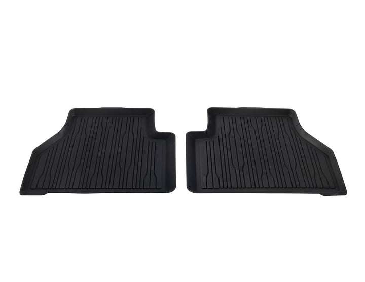 RUBBER FLOOR MATS REAR, BLACK