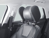 ACV* SLEEPING HEADREST BLACK PVC LEATHER WITH SILVER PIPING