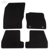 FOCUS ST FRONT & REAR FLOOR MATS SET VELOUR 2012-2014