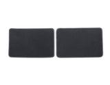 FOCUS PREMIUM VELOURS FLOOR MATS REAR, BLACK WITH GREY STITCHING