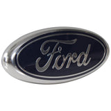 REAR RADIATOR GRILLE EMBLEM BADGE OVAL BLUE
