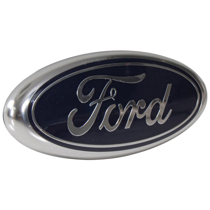 REAR RADIATOR GRILLE EMBLEM BADGE OVAL BLUE