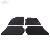 FIESTA FRONT & REAR CARPET FLOOR MATS CONTOURED SET SATIN BLACK AUTOMATIC 2002-2008