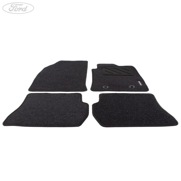 FIESTA FRONT & REAR CARPET FLOOR MATS CONTOURED SET SATIN BLACK AUTOMATIC 2002-2008