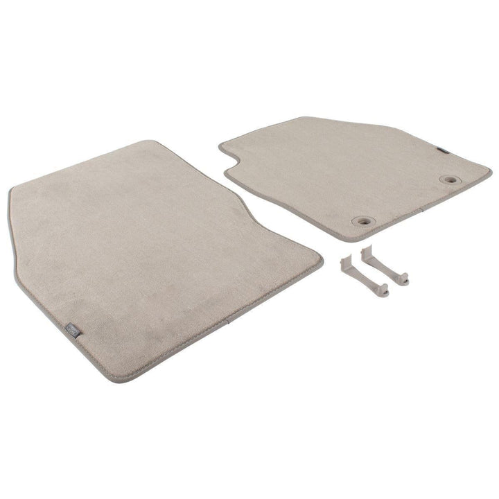 C-MAX FRONT FLOOR MATS VELOUR GREY WITH BRACKET 2010-12