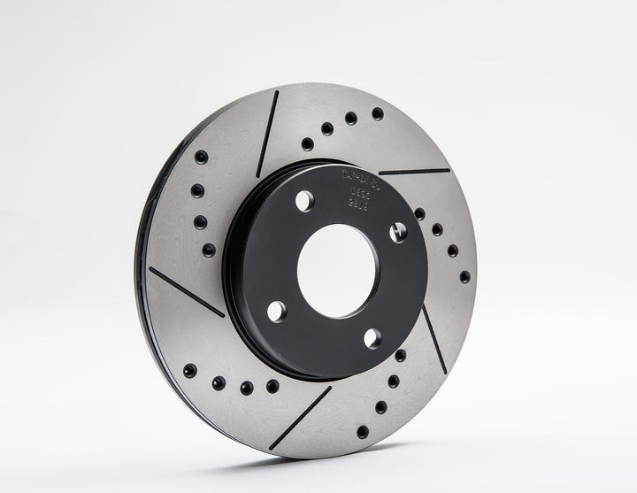 Ford Performance Tarox Sport Japan Front Vented, Drilled & Grooved Brake Discs Kit 262mm For Fiesta 2017-2023