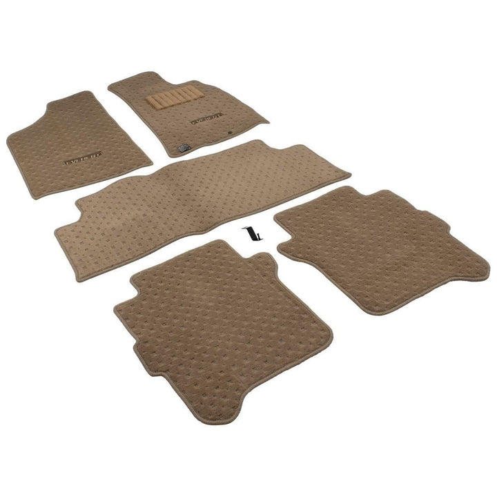 EVEREST FRONT & REAR FLOOR CARPET MATS KIT VELOUR 2009-2015