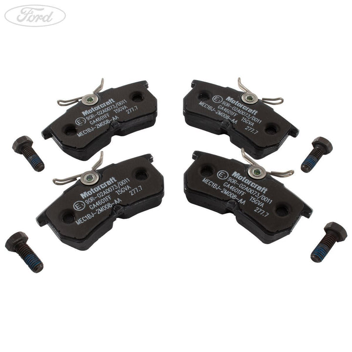 FIESTA MOTORCRAFT REAR BRAKE PADS AXLE SET ECOBOOST