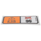 RADIATOR FAN WARNING DECAL
