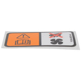RADIATOR FAN WARNING DECAL