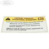 TIRE PRESSURE INSTRUCTION DECAL