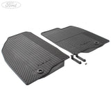 FIESTA MK6 FUSION FRONT RUBBER CONTOUR FLOOR MATS & CLIPS
