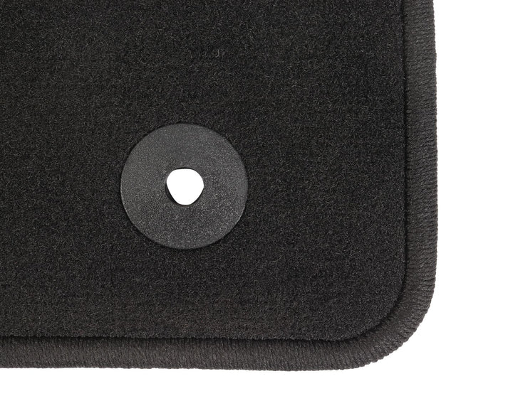 MUSTANG 03/2015-03/2023 VELOUR FLOOR MATS BLACK,FRONT