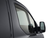 TRANSIT CUSTOM CLIMAIR FRONT WINDOW WIND DEFLECTORS BLACK 2017- ONWARDS