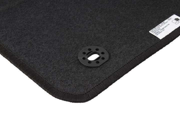 FIESTA VELOUR FLOOR MATS FRONT, BLACK 07/2008-02/2011