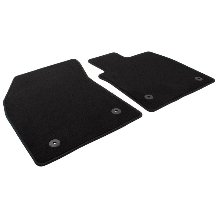 FOCUS FRONT CARPET FLOOR MATS BLACK, FOR VEHICLE WITH MANUAL TRANSMISSION, 2018 - 2021