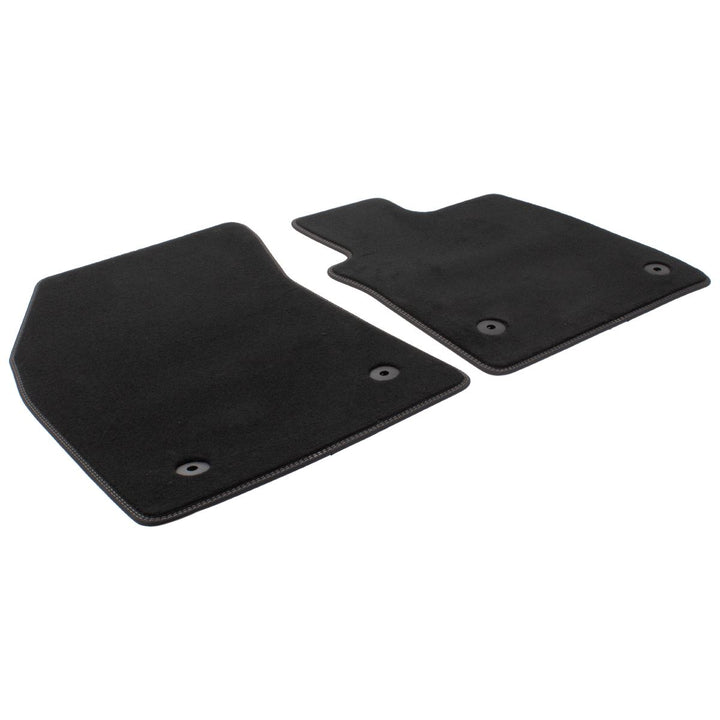 FOCUS FRONT CONTOUR FLOOR MATS MANUAL VELOUR MOSS 2018-