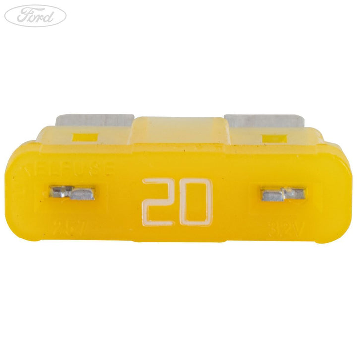 FORD MOTORCRAFT 20 AMP 32 VOLT BLADE FUSE TYPE YELLOW – Ford Online Shop UK