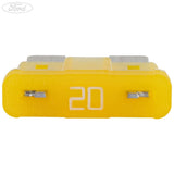 FORD MOTORCRAFT 20 AMP 32 VOLT BLADE FUSE TYPE YELLOW