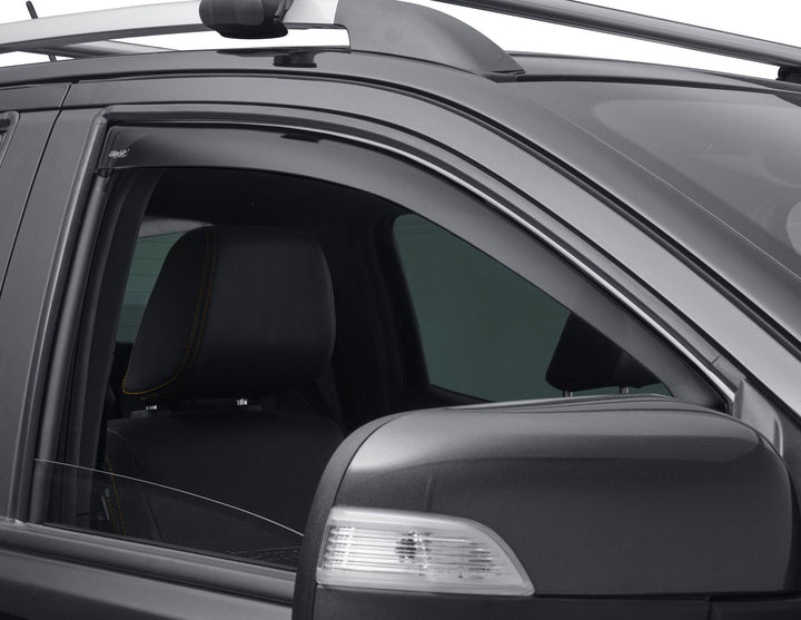 RANGER DOUBLE CAB CLIMAIR®* WIND DEFLECTORS FOR FRONT DOOR WINDOWS, BLACK, 2012 - ONWARD