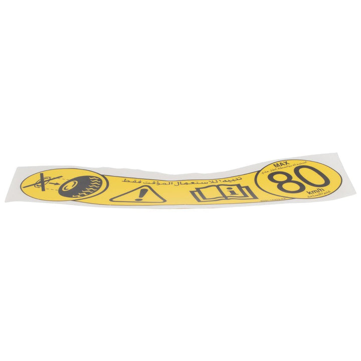 TIRE PRESSURE INSTRUCTION DECAL