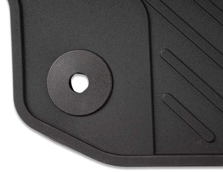 TOURNEO CUSTOM 02/2018-09/2023 RUBBER FLOOR MATS REAR,BLACK