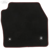 KUGA MK2 FRONT & REAR CARPET FLOOR MATS W/ RED PIPING