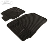 ECOSPORT FRONT RUBBER CONTOURED CAR FLOOR MATS BLACK 2014
