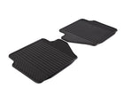 FIESTA RUBBER CONTOURED FLOOR MATS REAR, BLACK, 2008 - 2017