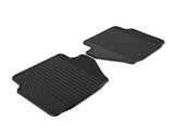 FIESTA RUBBER CONTOURED FLOOR MATS REAR, BLACK, 2008 - 2017