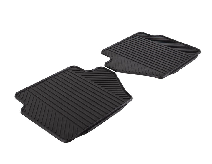 FIESTA RUBBER CONTOURED FLOOR MATS REAR, BLACK, 2008 - 2017