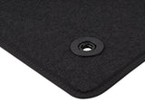 FOCUS FROM 04/2018 VELOUR FLOOR MATS FRONT,BLACK WITH RED STITCHING