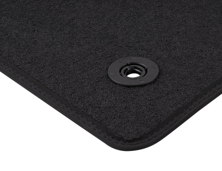 FOCUS FROM 04/2018 VELOUR FLOOR MATS FRONT,BLACK WITH RED STITCHING