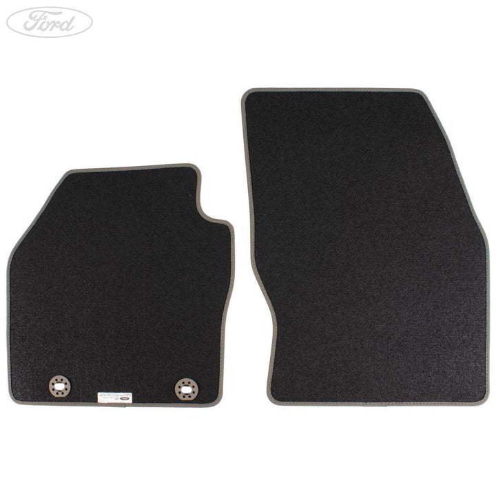 C-MAX FRONT FLOOR MATS VELOUR GREY WITH BRACKET 2010-12