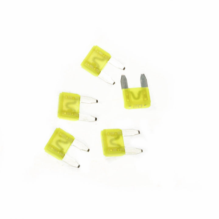 CIRCUIT BREAKER 20 AMP 32 VOLT BLADE TYPE YELLOW MINIFUSE