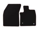FOCUS FROM 04/2018 VELOUR FLOOR MATS FRONT,BLACK WITH RED STITCHING